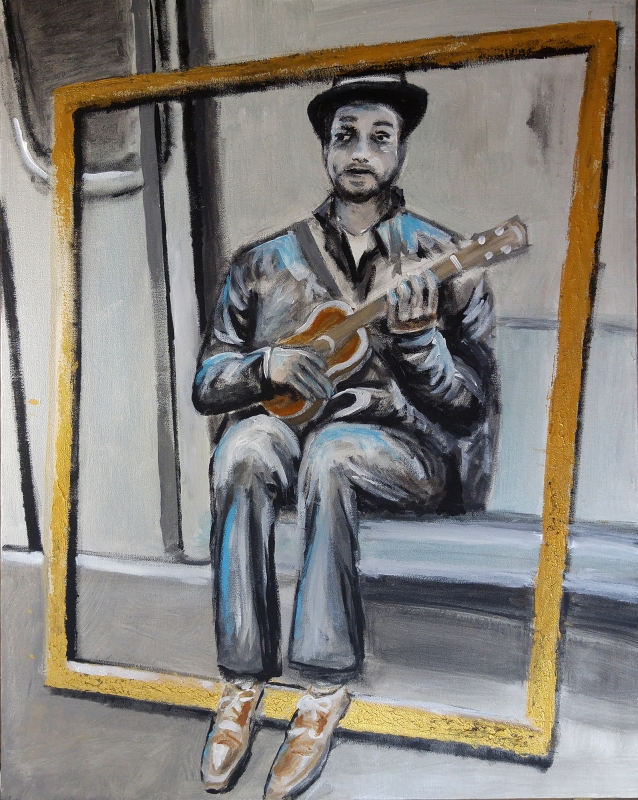 Subway Blue by artist Eryn Zavaleta